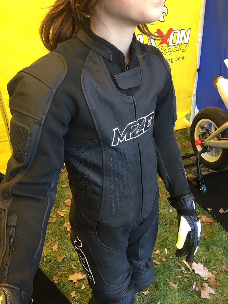 MZB Kids Motorcycle Leather Suit