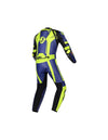 Bela X-Race High Performance Motorcycle Racing 1PC Leather Suit - Blue/ Fluro Yellow