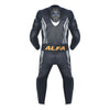 ALFA Vega Kids Motorcycle Racing Leather Suit (Black/Charcoal)