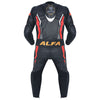 ALFA Vega Kids Motorcycle Racing Leather Suit (Black/Red)