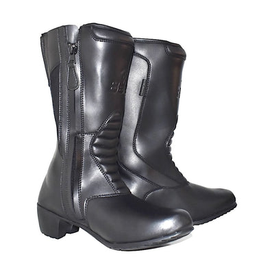 Bela-Alpine-Damen-Schwarz-Leder-Motorrad-Touring-Stiefel-Munchen-Deutschland-2-min