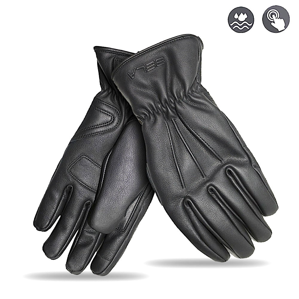 Bela Eleganze Men's Winter Waterproof Leather Gloves