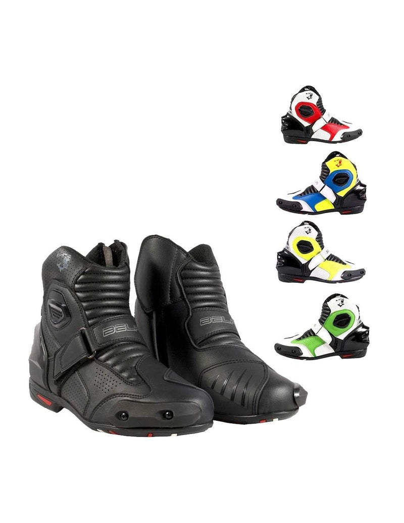 Bela-Faster-Black-Leather-Motorcycle-Racing-Short-Boots-Sale-Online-Dublin-Ireland-UK-France