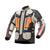 Bela Hailstorm Wasserdichte Motorrad Textiljacke - Cream / Schwarz / Orange