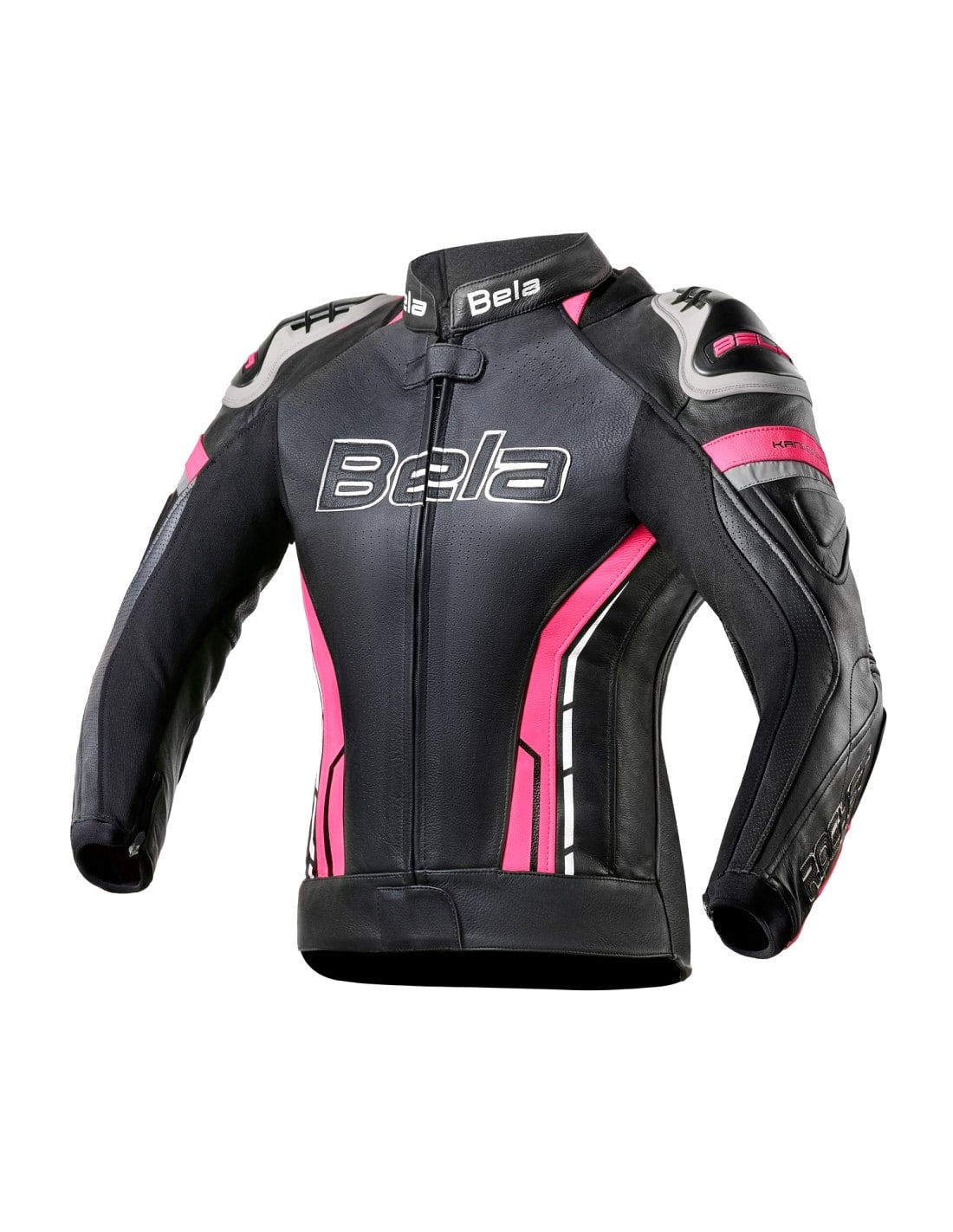 Bela-Rocket-Motorradjacke-Damen-Rosa-Schwarz-2Teilig-Leder-Motorrad-Anzug-Lederkombi-Sale-Online-Koln-Deutschland-1-min