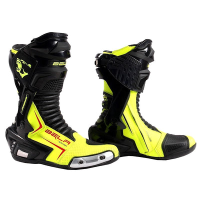 Bela-Speedo-2.0-Motorrad-Racing-Stiefel-Schwarz-Fluro-Gelb-Nurnberg-Deutschland-2-min