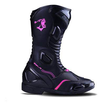 Bela-Stripe-Damen-Rosa-Motorrad-Stiefel-Stuttgart-Deutschland-3-min