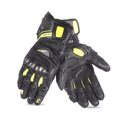 BELA Venom RS Racing Gloves - Black/Fluorescent Yellow