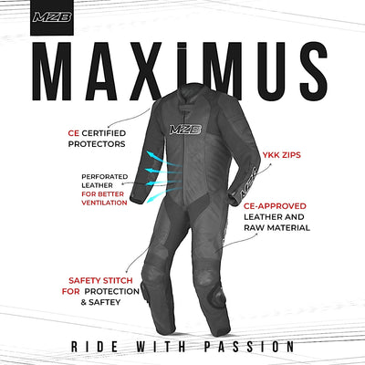 MZB Maximus Motorcycle Leather Suit