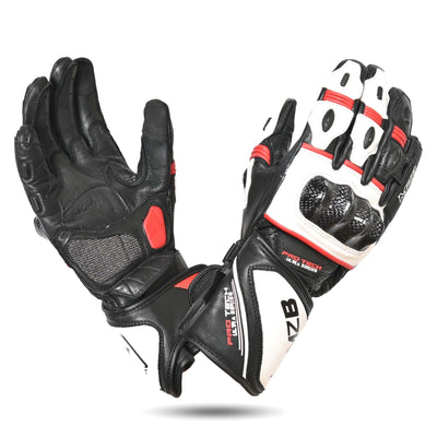 MZB RaceTech Motorcycle Leather Gloves