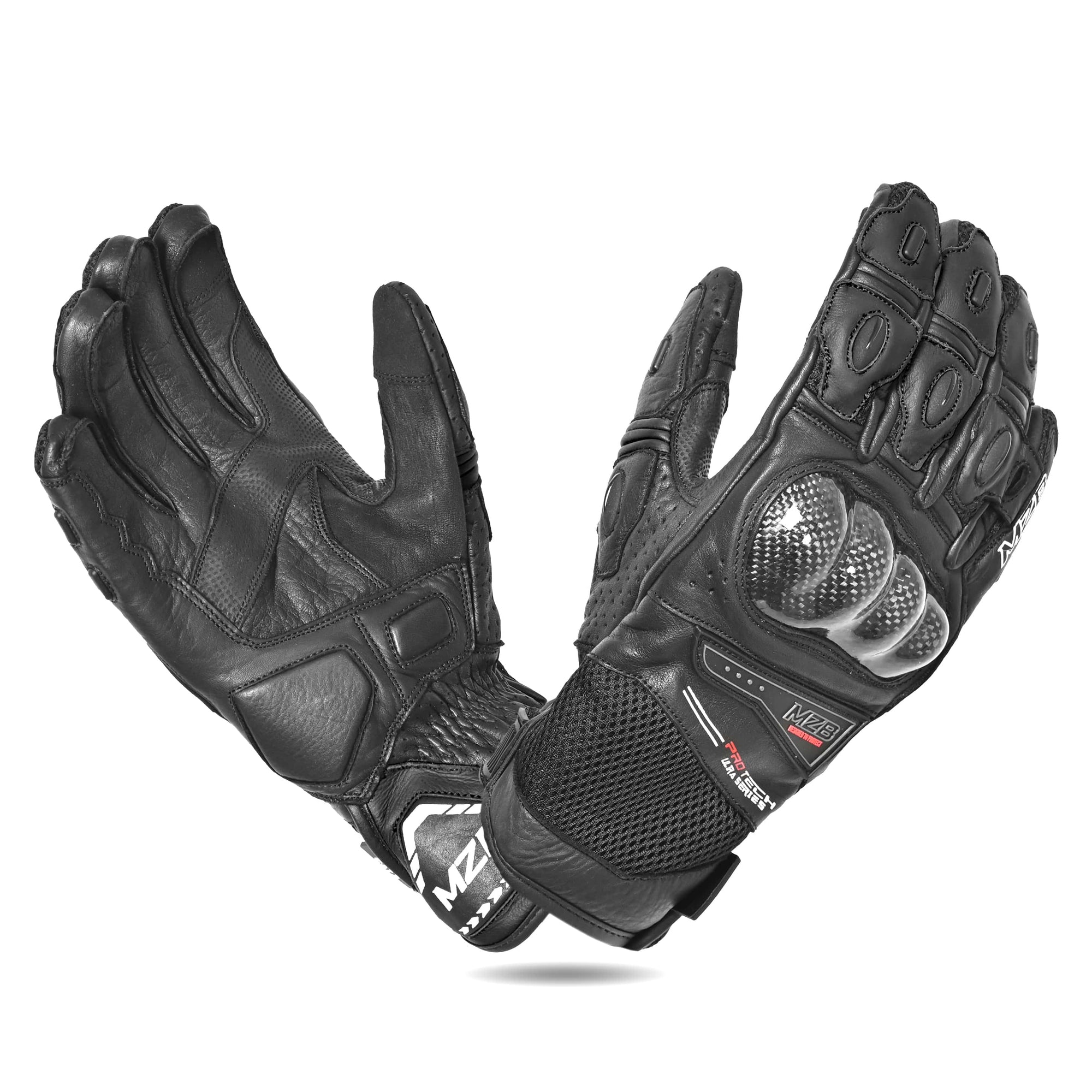 MZB RaceTech Motorcycle Leather Gloves