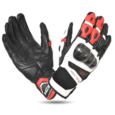 MZB RaceTech Motorcycle Leather Gloves