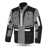 MZB Thunder Herren Motorrad-Tourenjacke für alle Jahreszeiten - Schwarz/Grau