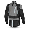 MZB Thunder Damen Motorrad-Tourenjacke für alle Jahreszeiten, wasserdicht - Schwarz/Grau