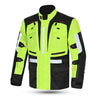 MZB Thunder Herren Motorrad-Tourenjacke für alle Jahreszeiten - Schwarz/Neon