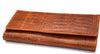 Croc Style Leather Clutch - Brown - DublinLeather