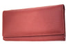 Leather Clutch - Magenta - DublinLeather