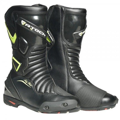 R-Tech-Damen-Pilot-Schwarz-Fluro-Gelb-Motorrad-Stiefel-Hamburg-Deutschland-1-min