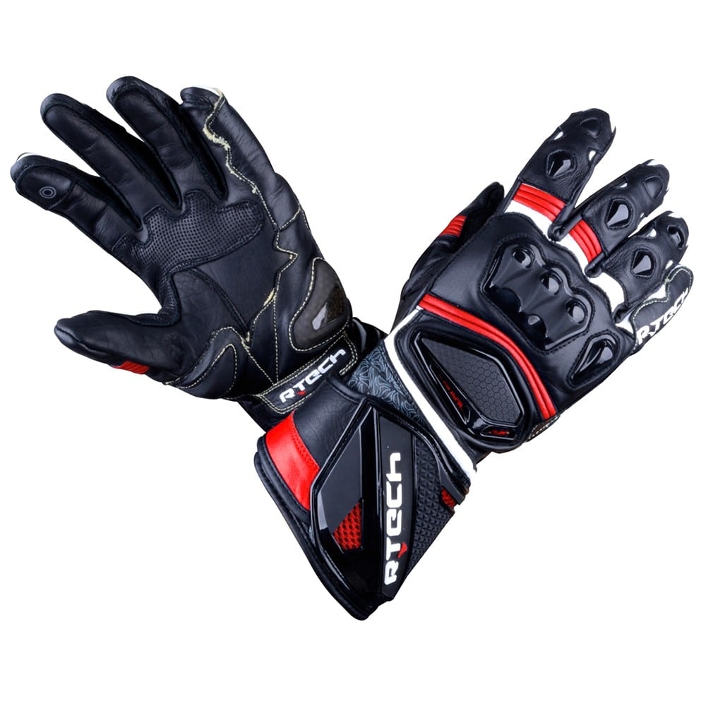 R-Tech-Robo-Damen-Motorrad-Racing-Leder-Handschuhe-Sale-Online-Schwarz-Rot-Dresden-Deutschland-3-min