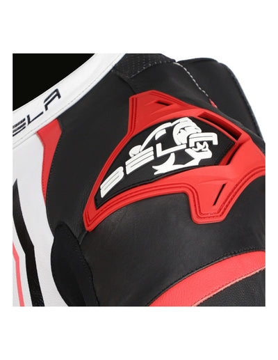 Bela NorthStar 2Pc Motorcycle Leather Suit -  White/Black/Red